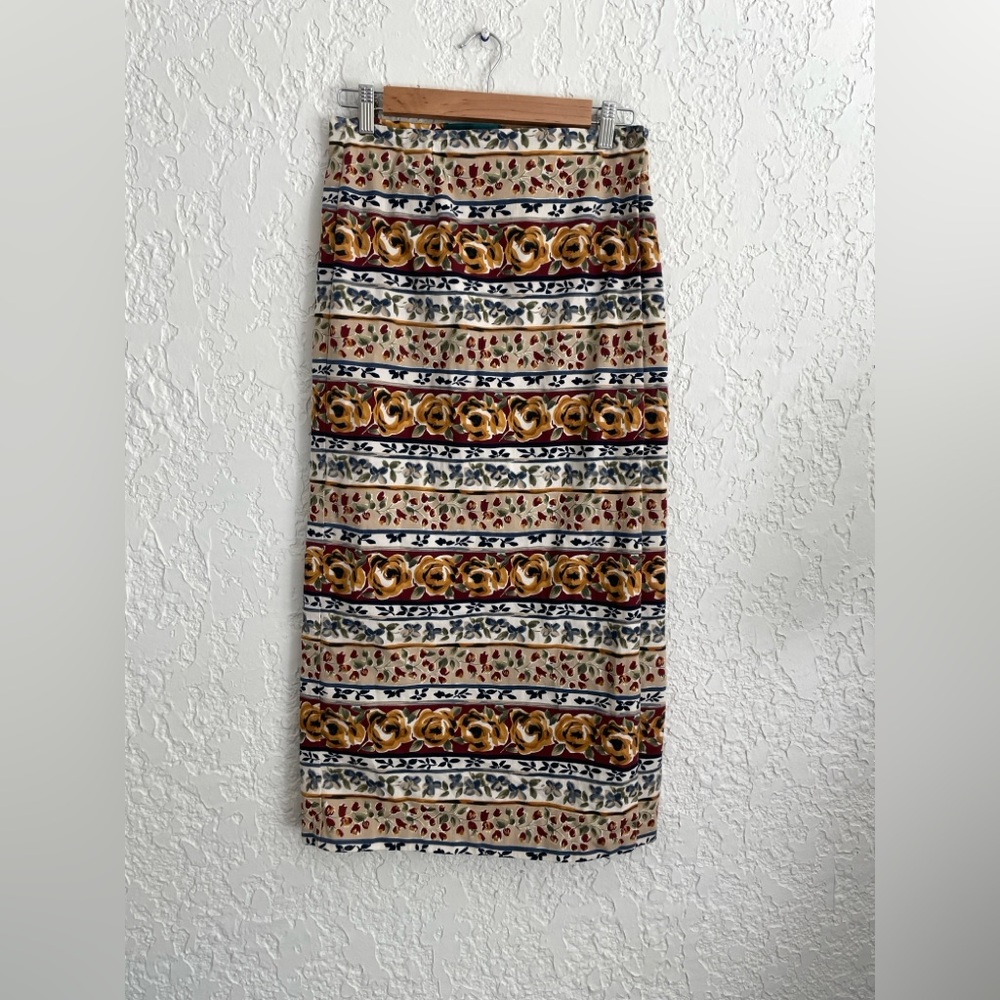 Scott Taylor RARE Vintage 90s Western Boho Wrap Cotton Prairie Cottagecore Skirt